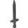 LEGO Gris foncé nacré Longue Épée avec une garde épaisse (18031)