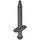 LEGO Pearl Dark Gray Long Sword with Thin Crossguard (98370)