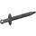 LEGO Perle dunkelgrau Lange Schwert mit dünnem Crossguard (98370)