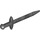 LEGO Pearl Dark Gray Long Sword with Thin Crossguard (98370)