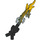 LEGO Pearl Dark Gray Marbled Lightning Weapon (98588)