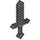 LEGO Pearl Dark Gray Minecraft Sword (18787)