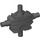LEGO Perle dunkelgrau Minifig Mechanisch Torso mit 4 Seite Attachment Cylinders (54275)
