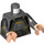 LEGO Gris foncé nacré Minifig Torse avec Argent et Gold Female Armor (973)