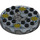 LEGO Perle dunkelgrau Ninjago Spinner mit Transparent Medium Blau oben und Spirals (98354)