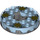 LEGO Perle dunkelgrau Ninjago Spinner mit Transparent Medium Blau oben und Spirals (98354)