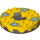 LEGO Pearl Dark Gray Ninjago Spinner with Yellow Top and Dark Blue Hypnobrai (98354)