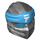 LEGO Pearl Dark Gray Ninjago Wrap with Dark Azure Headband with White Ninjago Logogram (40925 / 51572)