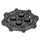 LEGO Perle dunkelgrau Platte 2 x 2 mit Bar Rahmen Octagonal (Rundbolzen) (75937)