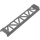 LEGO Pearl Dark Gray Rail 2 x 16 with 3.2 Shaft (25059)