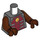 LEGO Pearl Dark Gray Rocket Raccoon Minifig Torso (973 / 76382)
