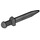 LEGO Pearl Dark Gray Roman Short Sword with Thin Crossguard (95673)