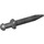 LEGO Perle dunkelgrau Roman Kurz Schwert mit dünnem Crossguard (95673)
