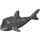 LEGO Pearl Dark Gray Shark Body (30983)