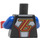 LEGO Pearl Dark Gray Soldier: 76 Minifig Torso (76382)