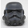 LEGO Pearl Dark Gray Stormtrooper Helmet with Dark Stone Gray and Sand Blue Pattern (19974 / 30408)