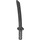 LEGO Pearl Dark Gray Sword with Square Guard and Capped Pommel (Shamshir) (21459)