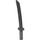 LEGO Pearl Dark Gray Sword with Square Guard and Capped Pommel (Shamshir) (21459)