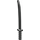 LEGO Pearl Dark Gray Sword with Square Guard (Shamshir) (30173)