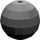 LEGO Pearl Dark Gray Technic Bionicle Ball 16.5 mm (54821)