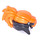 LEGO Parelmoer donkergrijs Tiara en Oranje Haar met Pony en Paardenstaart (35685)