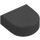 LEGO Pearl Dark Gray Tile 1 x 1 Half Oval (24246 / 35399)