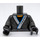 LEGO Perle dunkelgrau Torso Ninjago Robe, Asian Characters und Silber Medallion Dekoration (973 / 88585)