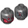 LEGO Pearl Dark Gray Ultron Prime Minifigure Head (Recessed Solid Stud) (3626 / 20958)