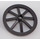 LEGO Pearl Dark Gray Wagon Wheel Ø33.8 with 8 Spokes with Notched Hole (4489)