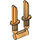 LEGO Pearl Gold 2 Knives on Sprue (44658 / 70749)