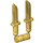 LEGO Pearl Gold 2 Knives on Sprue (44658 / 70749)