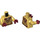 LEGO Perlgold Adam Warlock Minifig Torso (973 / 76382)
