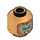 LEGO Pearl Gold Albert Minifigure Head (Safety Stud) (3274 / 106483)