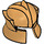 LEGO Parelmoer Goud Angled Helm met Cheek Protection (48493 / 53612)