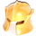 LEGO Parelmoer Goud Angled Helm met Cheek Protection (48493 / 53612)