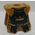 LEGO Parelmoer goud Pantser Breastplate met Been Protection met Gold Kroon aan Blauw (2587 / 59886)