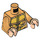 LEGO Parelmoer Goud Atlantean Bewaker Minifig Torso (973 / 76382)