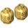 LEGO Pearl Gold Ayesha Minifigure Head (Recessed Solid Stud) (3626 / 32894)