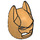 LEGO Perlgold Batman Cowl Maske mit eckigen Ohren (10113 / 28766)