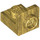 LEGO Oro perlato Staffa 1 x 1 con 1 x 1 Piastra Su (36840)