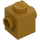 LEGO Pearl Gold Brick 1 x 1 with Studs on Two Opposite Sides (47905)