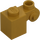 LEGO Pärlguld Kloss 1 x 1 x 2 med Scroll och Öppen knopp (20310)