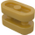 LEGO Pearl Gold Brick 1 x 2 Rounded with open Center (77808)