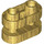 LEGO Oro perlato Mattoncino 1 x 2 Arrotondato con open Centro (77808)