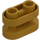 LEGO Oro perlato Mattoncino 1 x 2 Arrotondato con open Centro (77808)