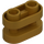 LEGO Pearl Gold Brick 1 x 2 Rounded with open Center (77808)