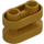 LEGO Pearl Gold Brick 1 x 2 Rounded with open Center (77808)