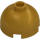 LEGO Pearl Gold Brick 2 x 2 Round with Dome Top (with Axle Holder) (3262 / 30367)