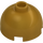 LEGO Pearl Gold Brick 2 x 2 Round with Dome Top (with Axle Holder) (3262 / 30367)