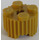 LEGO Parelmoer Goud Steen 2 x 2 Ronde met Rooster (92947)